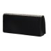 Studded Diamante Women Clutch Wedding Bag - Black