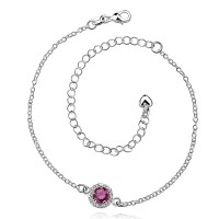 New Design Handmade Silver-Plated Anklet (Round Shape Pattern)
