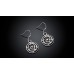 Black & Silver-Coloured Fashion Earrings