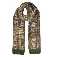 Winter Women Fashion Printed Light Scarf - Dark Green