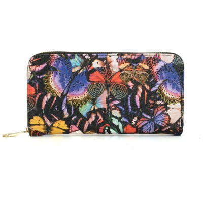 Colourful Butterfly Pattern Women Zipper Wallet