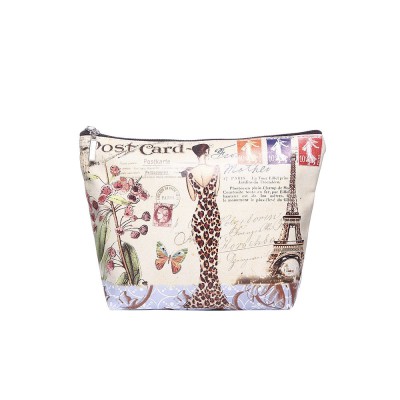 Paris Lady Print Make-up Bag