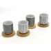 Amadeus Gift-Boxed Set of 4 Espresso Cups on Mini Wooden Saucers