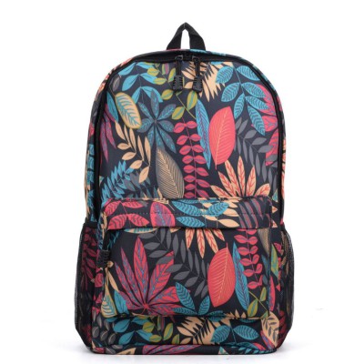 Leaf Print Backpack