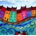 Bridget Wilkinson - Set of 4 Colourful Coastal Coasters