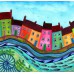 Bridget Wilkinson - Set of 4 Colourful Coastal Coasters