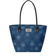 Earth Squared Teal Tree Tote Bag