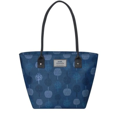 Earth Squared Teal Tree Tote Bag