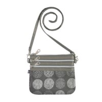 Earth Squared Grey Circle Pouch Bag