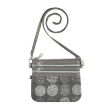 Earth Squared Grey Circle Pouch Bag