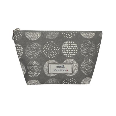 Earth Squared Grey Circle Make-Up Bag