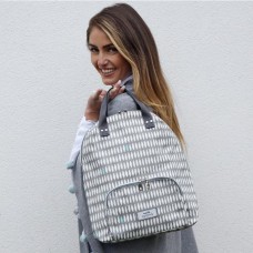 Earth Squared Grey Oval Backpack