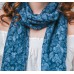 Louise Blue Soft Scarf