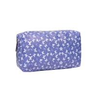 Small Blue Butterfly Print Cosmetic Bag