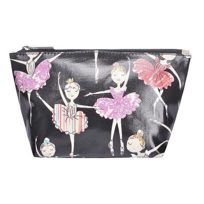 Black Ballerina Print Make-up Bag