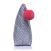 Medium Grey Polka Dot Make-Up Bag 