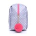 Large Grey Polka Dot Make-Up Bag