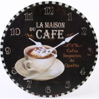 Large Rustic Café Clock 