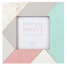 Wooden Pastel Coloured 4 x 4 Photo Frame