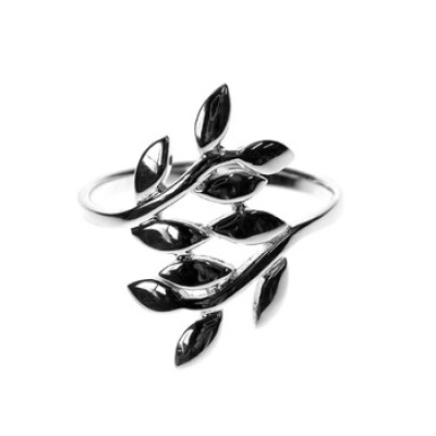 Open Style Leaf Design Ring