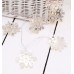 Lisa Angel 10 Battery Powered LED Silver Snowflake String Lights