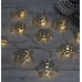 Lisa Angel 10 Battery Powered LED Silver Snowflake String Lights