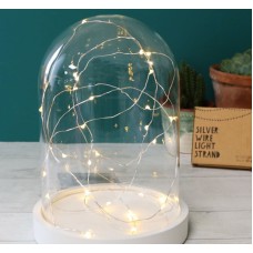 Lisa Angel 30 Battery Powered LED Silver Wire String Lights