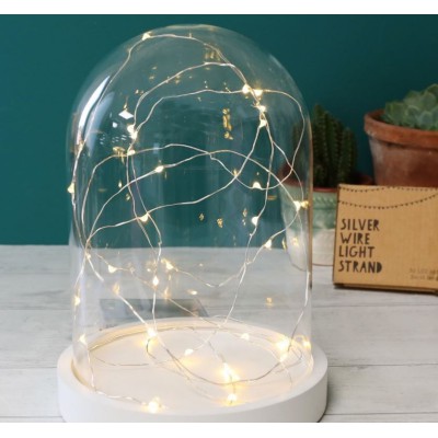 Lisa Angel 30 Battery Powered LED Silver Wire String Lights