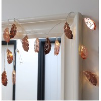 Lisa Angel Copper Feather LED String Lights