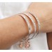 Lisa Angel Silver Charm Bangle -  'My Favourite Person... ' Meaningful Words 