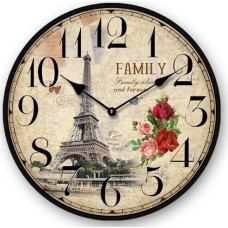 Large Eiffel Tower Wall Clock