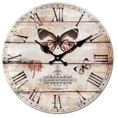 Large Butterfly Design Wall Clock