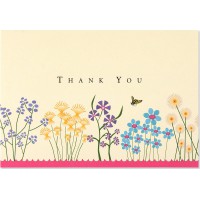 Peter Pauper Press Thank You Note Sparkly Garden