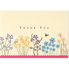 Peter Pauper Press Thank You Note Sparkly Garden