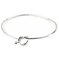 Sterling Silver Infinity Knot Bangle