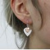 Sterling Silver Rose Gold Double Hearts Earrings