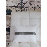 Retreat Home Ivory Sequin Line Cushion