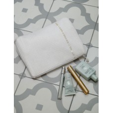 Retreat Home Waffle & Pearl Make-Up Bag