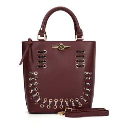 Sally Young Illusion Handbag Collection - Burgundy