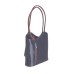 Danielle - Navy & Brown Italian Handbag