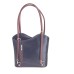 Danielle - Navy & Brown Italian Handbag